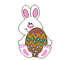 Gif animé Pâques oeuf lapin